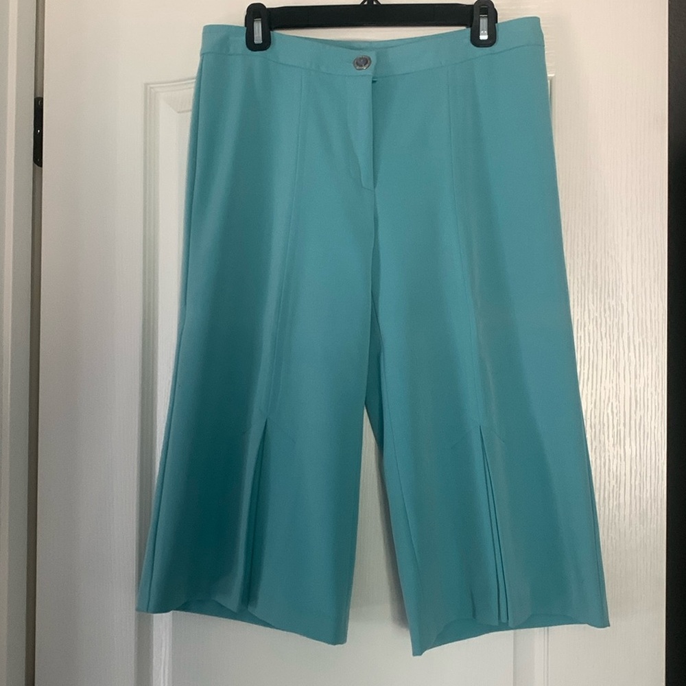 Kenzie crop pants size 8 poly/rayon blend, super nice fabric, cute pleat detail